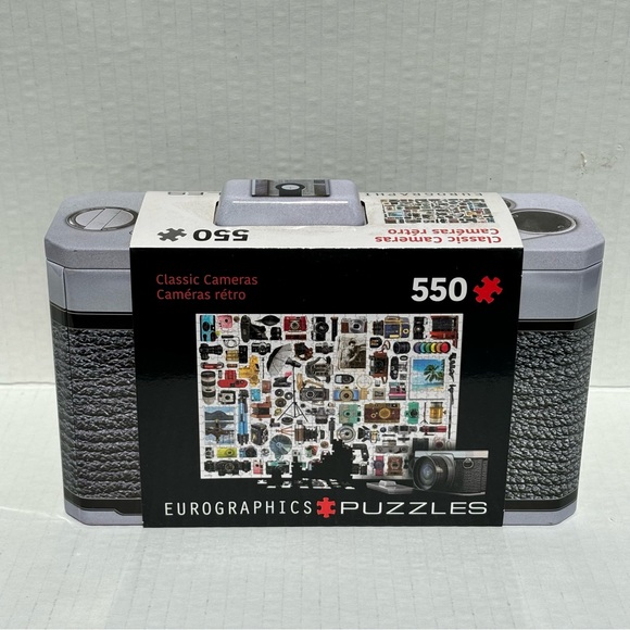 Eurographics Puzzle Collectible Tin Classic Cameras 550 pieces NEW Sealed - Picture 3 of 7